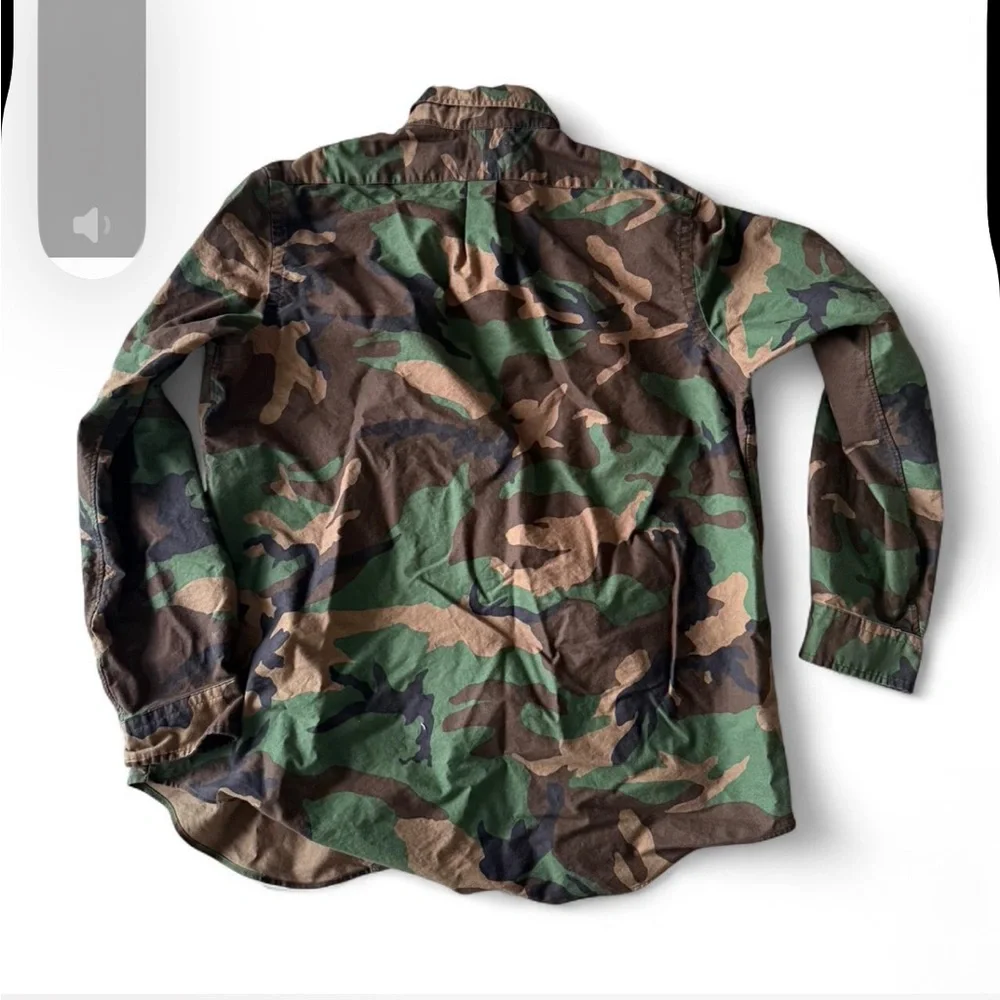 Ralph Lauren Men's Green Camouflage Shirt Jacket - Picture 3 of 4